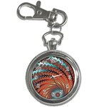 Fractal Spiral Abstract Design Key Chain Watches Front