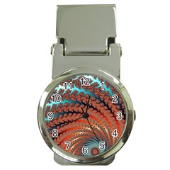 Fractal Spiral Abstract Design Money Clip Watches by Pakrebo