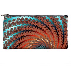 Fractal Spiral Abstract Design Pencil Cases by Pakrebo