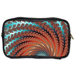 Fractal Spiral Abstract Design Toiletries Bag (one Side) by Pakrebo