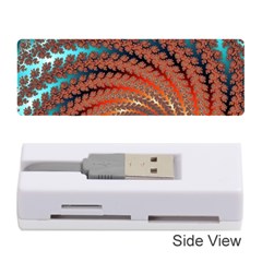 Fractal Spiral Abstract Design Memory Card Reader (stick) by Pakrebo