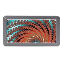 Fractal Spiral Abstract Design Memory Card Reader (mini) by Pakrebo