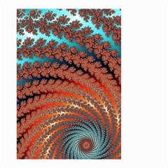 Fractal Spiral Abstract Design Small Garden Flag (two Sides) by Pakrebo