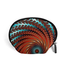 Fractal Spiral Abstract Design Accessory Pouch (small) by Pakrebo