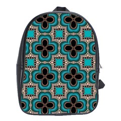 Seamless Wallpaper Pattern Ornament Pattern School Bag (xl) by Pakrebo