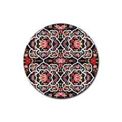 Flowers 1 Rubber Round Coaster (4 Pack)  by ArtworkByPatrick