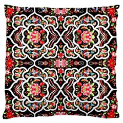 Flowers 1 Large Flano Cushion Case (one Side)