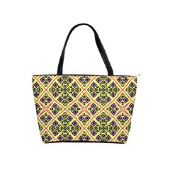 Seamless Wallpaper Geometric Yellow Classic Shoulder Handbag by Pakrebo