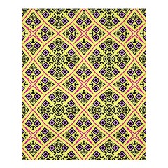 Seamless Wallpaper Geometric Yellow Shower Curtain 60  X 72  (medium)  by Pakrebo