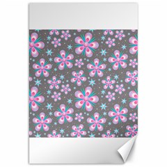 Seamless Pattern Flowers Pink Canvas 20  X 30  by Pakrebo