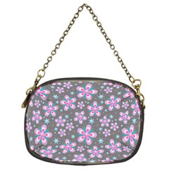 Seamless Pattern Flowers Pink Chain Purse (two Sides) by Pakrebo