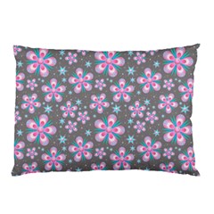 Seamless Pattern Flowers Pink Pillow Case (two Sides) by Pakrebo