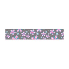 Seamless Pattern Flowers Pink Flano Scarf (mini) by Pakrebo