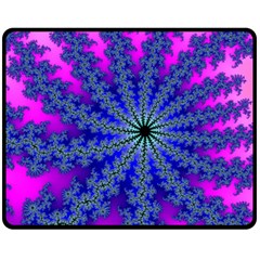 Fractal Abstract Background Digital Fleece Blanket (medium)  by Pakrebo