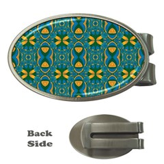 Seamless Wallpaper Pattern Art Pattern Money Clips (oval) 