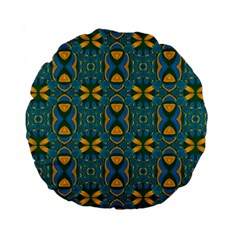 Seamless Wallpaper Pattern Art Pattern Standard 15  Premium Round Cushions