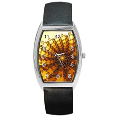 Background Colorful Graphic Design Barrel Style Metal Watch by Pakrebo