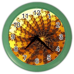 Background Colorful Graphic Design Color Wall Clock by Pakrebo