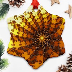 Background Colorful Graphic Design Snowflake Ornament (two Sides) by Pakrebo