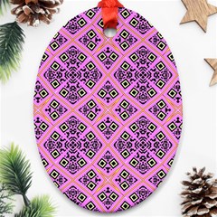 Seamless Wallpaper Geometric Pink Ornament (oval) by Pakrebo