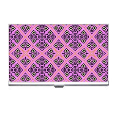 Seamless Wallpaper Geometric Pink Business Card Holder by Pakrebo