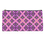 Seamless Wallpaper Geometric Pink Pencil Cases Front