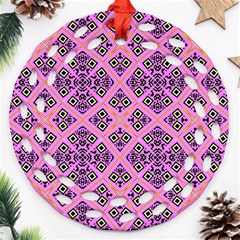 Seamless Wallpaper Geometric Pink Ornament (round Filigree) by Pakrebo