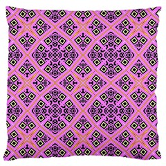 Seamless Wallpaper Geometric Pink Large Cushion Case (one Side) by Pakrebo