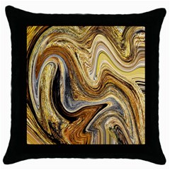 Abstract Acrylic Art Artwork Throw Pillow Case (black) by Pakrebo