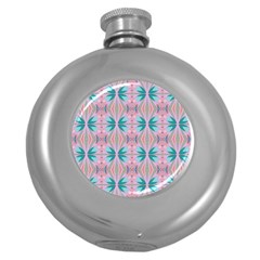 Seamless Wallpaper Pattern Round Hip Flask (5 Oz) by Pakrebo