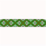 Symmetry Digital Art Pattern Green Small Bar Mats 24 x4  Bar Mat