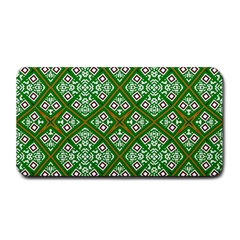 Symmetry Digital Art Pattern Green Medium Bar Mats