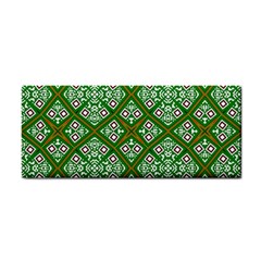 Symmetry Digital Art Pattern Green Hand Towel