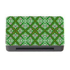 Symmetry Digital Art Pattern Green Memory Card Reader with CF