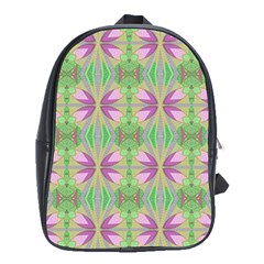 Seamless Wallpaper Pattern Ornament Pattern Art School Bag (xl) by Pakrebo