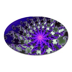 Fractal Rendering Digital Art Oval Magnet by Pakrebo