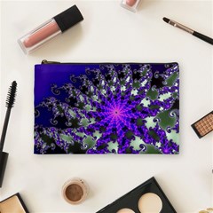 Fractal Rendering Digital Art Cosmetic Bag (medium) by Pakrebo