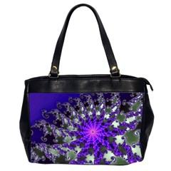 Fractal Rendering Digital Art Oversize Office Handbag (2 Sides) by Pakrebo