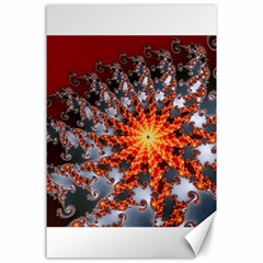 Fractal Rendering Spiral Twist Art Canvas 24  X 36  by Pakrebo