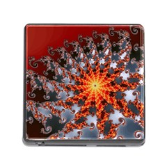 Fractal Rendering Spiral Twist Art Memory Card Reader (square 5 Slot) by Pakrebo