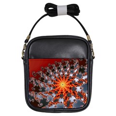 Fractal Rendering Spiral Twist Art Girls Sling Bag by Pakrebo