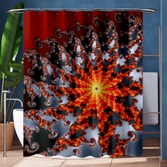 Fractal Rendering Spiral Twist Art Shower Curtain 60  X 72  (medium)  by Pakrebo