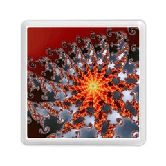 Fractal Rendering Spiral Twist Art Memory Card Reader (square) by Pakrebo