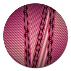 Background Pink Pattern Magnet 5  (round) by Pakrebo