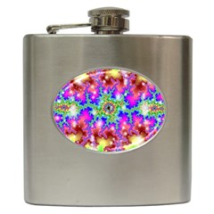 Fractals Abstraction Space Hip Flask (6 Oz) by Pakrebo