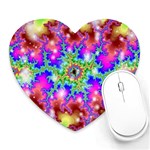 Fractals Abstraction Space Heart Mousepads Front