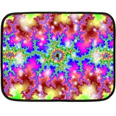 Fractals Abstraction Space Fleece Blanket (mini) by Pakrebo