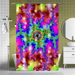 Fractals Abstraction Space Shower Curtain 48  X 72  (small)  by Pakrebo