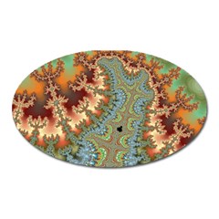 Fractal Rendering Pattern Abstract Oval Magnet by Pakrebo