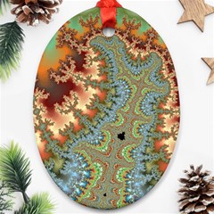 Fractal Rendering Pattern Abstract Oval Ornament (two Sides) by Pakrebo